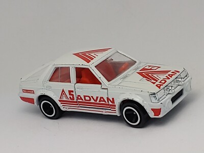 Vintage Tomica White 5 ADVAN Mitsubishi Lancer Turbo No 38