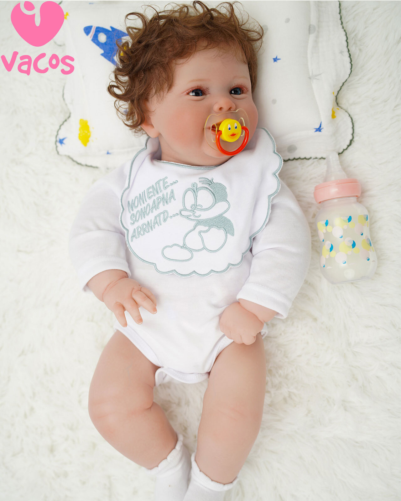 22'' Reborn Newborn Baby Dolls Handmade Vinyl Silicone Lifelike Gifts Boy Doll