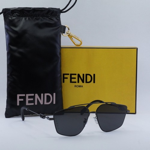 FENDI FE40079U 12A Black Ruthenium/Smoke 58-13-145 Sunglasses New Authentic - Bild 7 von 7