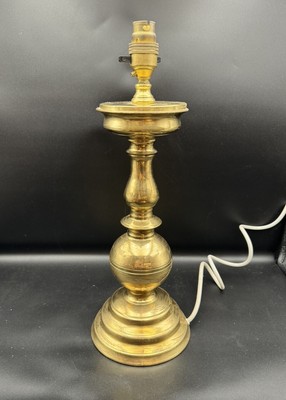 Vintage Tischlampe massiv Messing