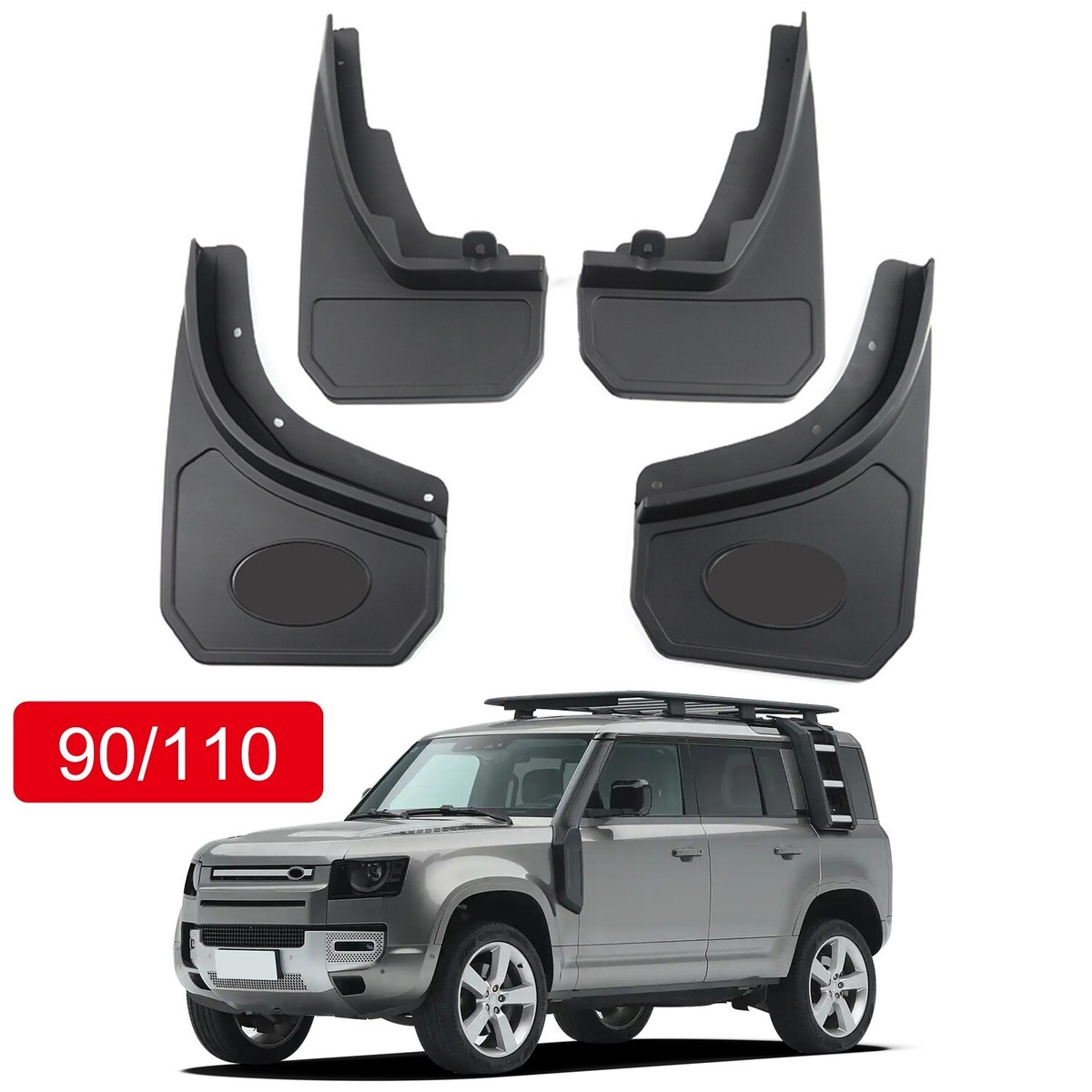 for Land Rover Defender 90 110 20-23 Front&Rear Molded Splash