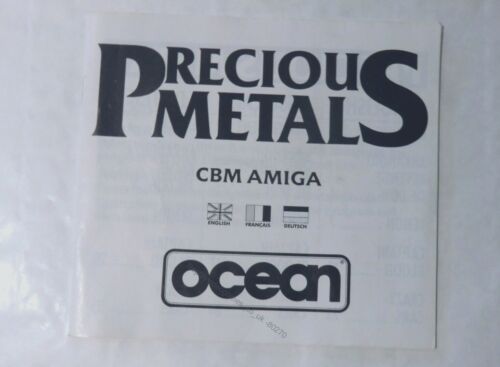 80270 Bedienungsanleitung - Edelmetall - Commodore Amiga (1988)  - Bild 1 von 1
