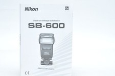  Spanish Nikon SB600 Speedlight Camera Flash Instruction Manual / User Guide