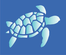 Stencil Joanie Turtle Sea Life Ocean Beach Underwater Animal DIY Craft Signs