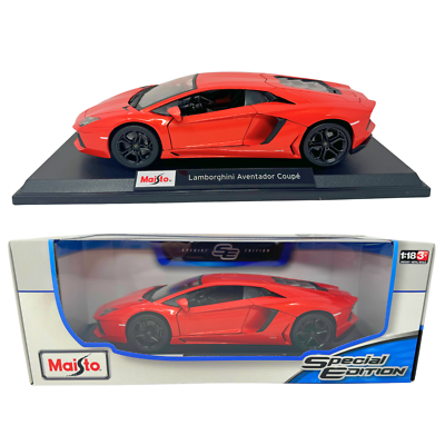 Maisto 1/18 Lamborghini ミニカー 2台セット Maisto Lamborghini Aventador Coupe Special Edition 1:18 Diecast | eBay