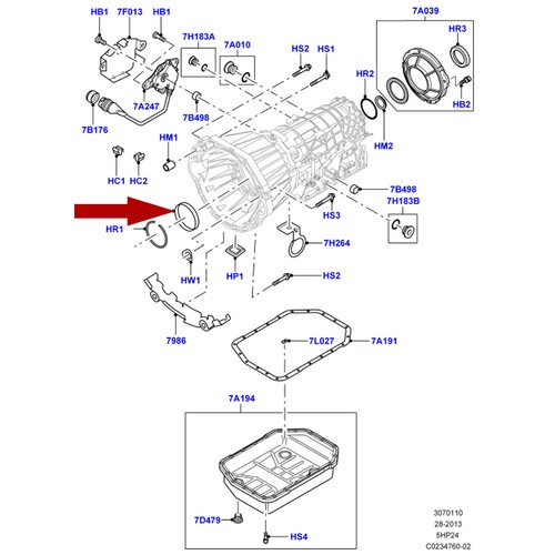 LAND ROVER RANGE ROVER CLASSIC, P38, L322 TRANSMISSION OIL PUMP INPUT SHAFT SEAL - Picture 3 of 3