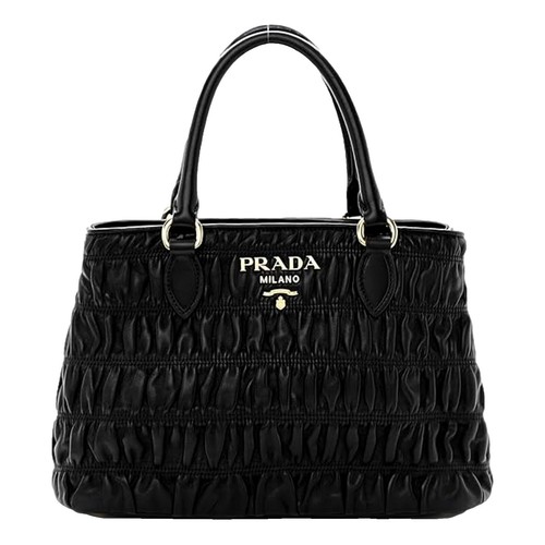 PRADA Triangle Logo Quilted Handbag Chain Brown 161868 | eBay