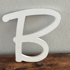 White Decorative Wall Letter B for Nursery - Numbers  Letters Theme