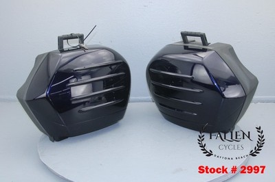 2009 Kawasaki Concours 14 Saddlebag Luggage Pannier Set NOCTURNE BLUE #2997
