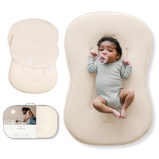 Baby Lounger Curve 0-6 Months - Premium Organic Cotton with Foam Core, Machi