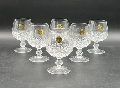 6x Wunderschöne Bleikristall Gläser Cognacschwenker Cristal D arques #5000