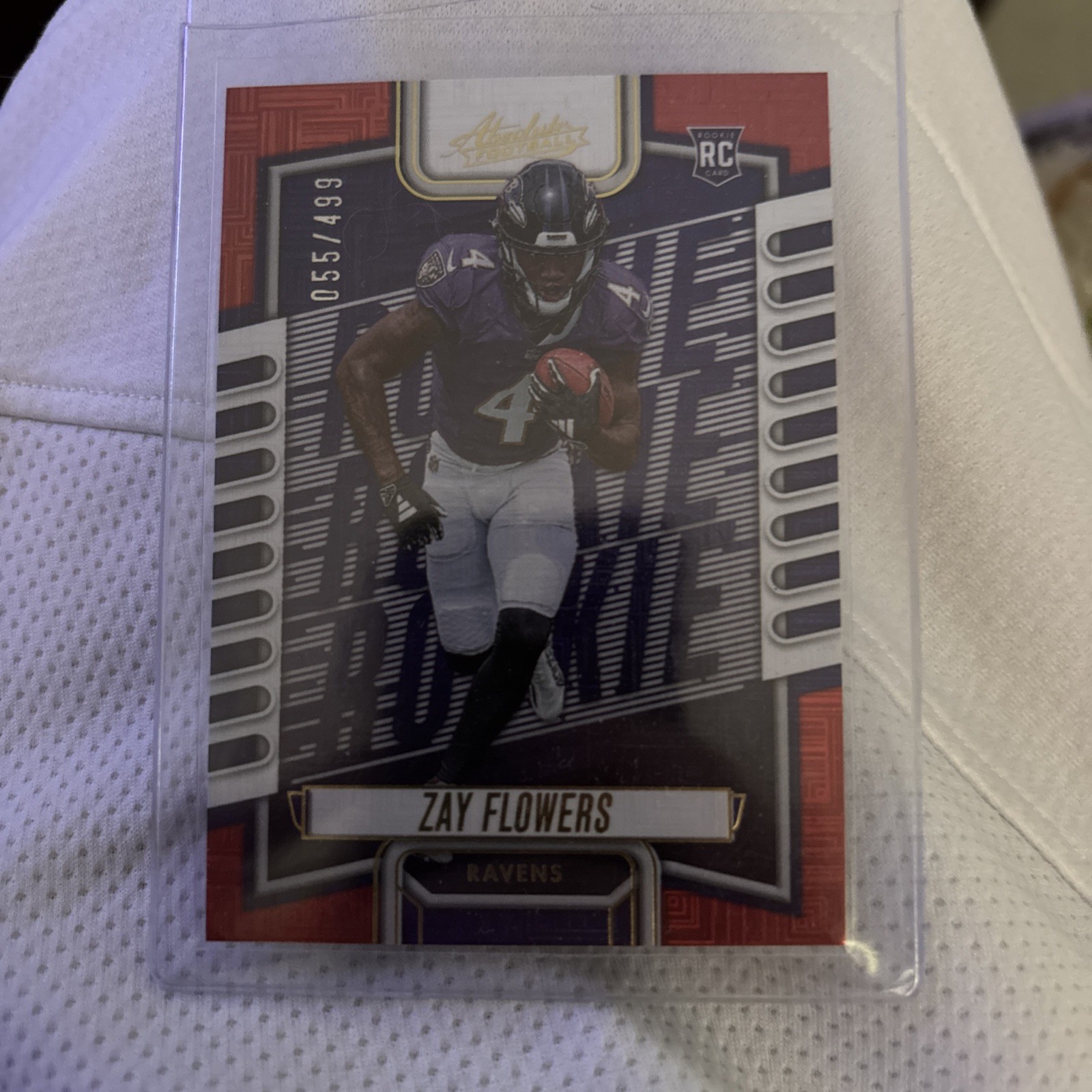 2023 Panini Absolute - Rookies Zay Flowers #111 Red Squares /499 (RC)