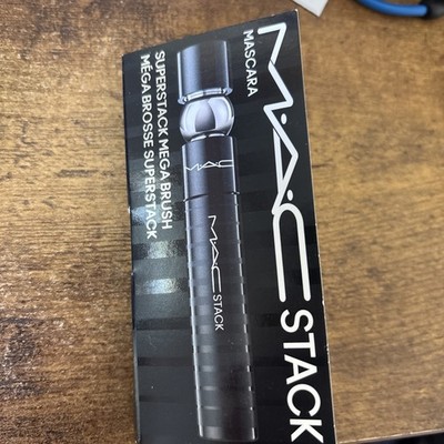 MAC Stack Mascara Superstack Mega Brush Black Mascara .1 oz./ 3 ml NEW Mini Size