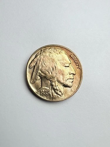 * 1935-P * GEM BU MS BUFFALO NICKEL * Toned