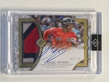 2024 Topps Transcendent Rafael Devers Game Used Jersey Patch Auto #/15 Red Sox