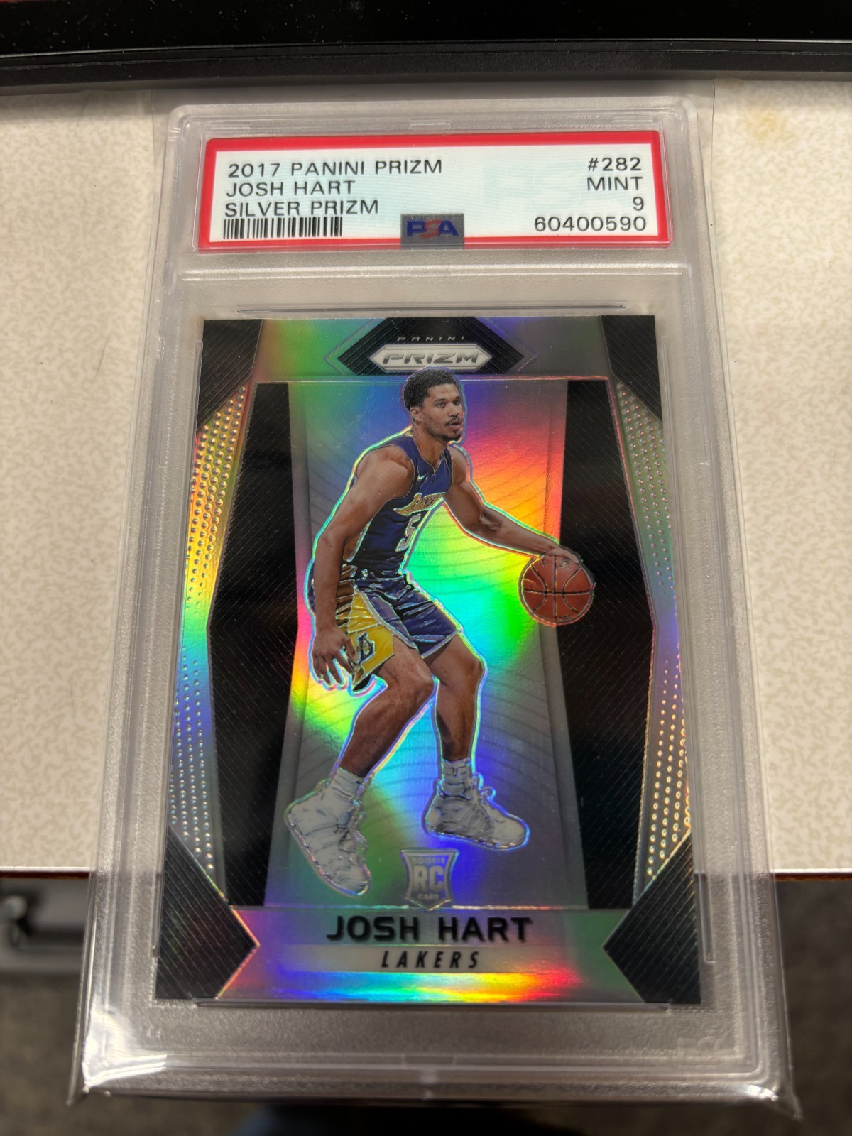 2017-18 Panini Prizm Silver Josh Hart #282 (RC) PSA 9 #60400590