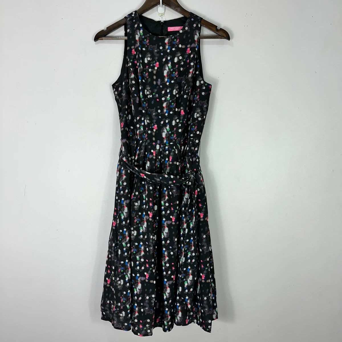 Robe Sans Manches Isaac Mizrahi Pour Target - Coupe Classique Slim Line Gris Noir - Taille 2 - Occasion Très Bon état