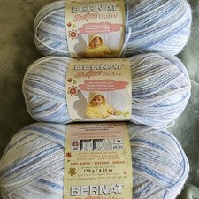 Bernat SOFTEE BABY Yarn Blue Flannel Acrylic ...
