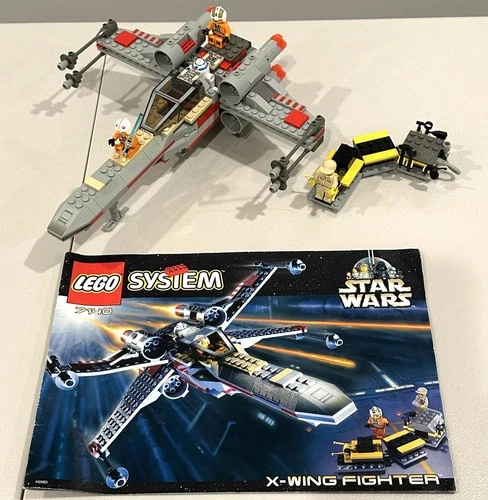 LEGO Star Wars X-Wing Fighter 7140 Virtually Complete w/ Figures & Instruct