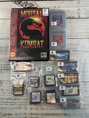 Video Game Lot Sega Genesis Nintendo DS Gameboy Advance Original