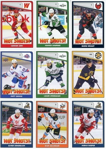 U PICK LOT 2023-24 23-24 Upper Deck UD AHL HOCKEY Hot Shots Insert set cards