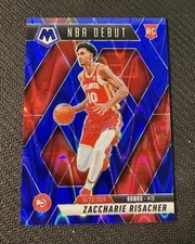 2024-25 Panini Mosaic #269 NBA Debut Zaccharie Risacher SP /149 RC Blue Reactive