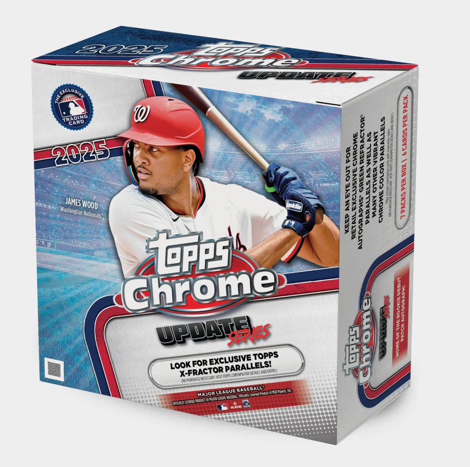 2025 Topps Chrome Baseball Update Series Mega Box New Sealed