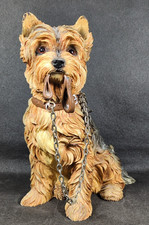 The Leonardo Collection ~ Yorkshire Terrier Figure ~ "WALKIES!" ~ Height 18cm