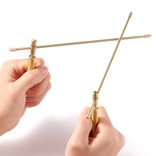 2 PCS Dowsing Rods Copper - Flexible Rotation Tool Dowsing Rods, Upgraded Div...