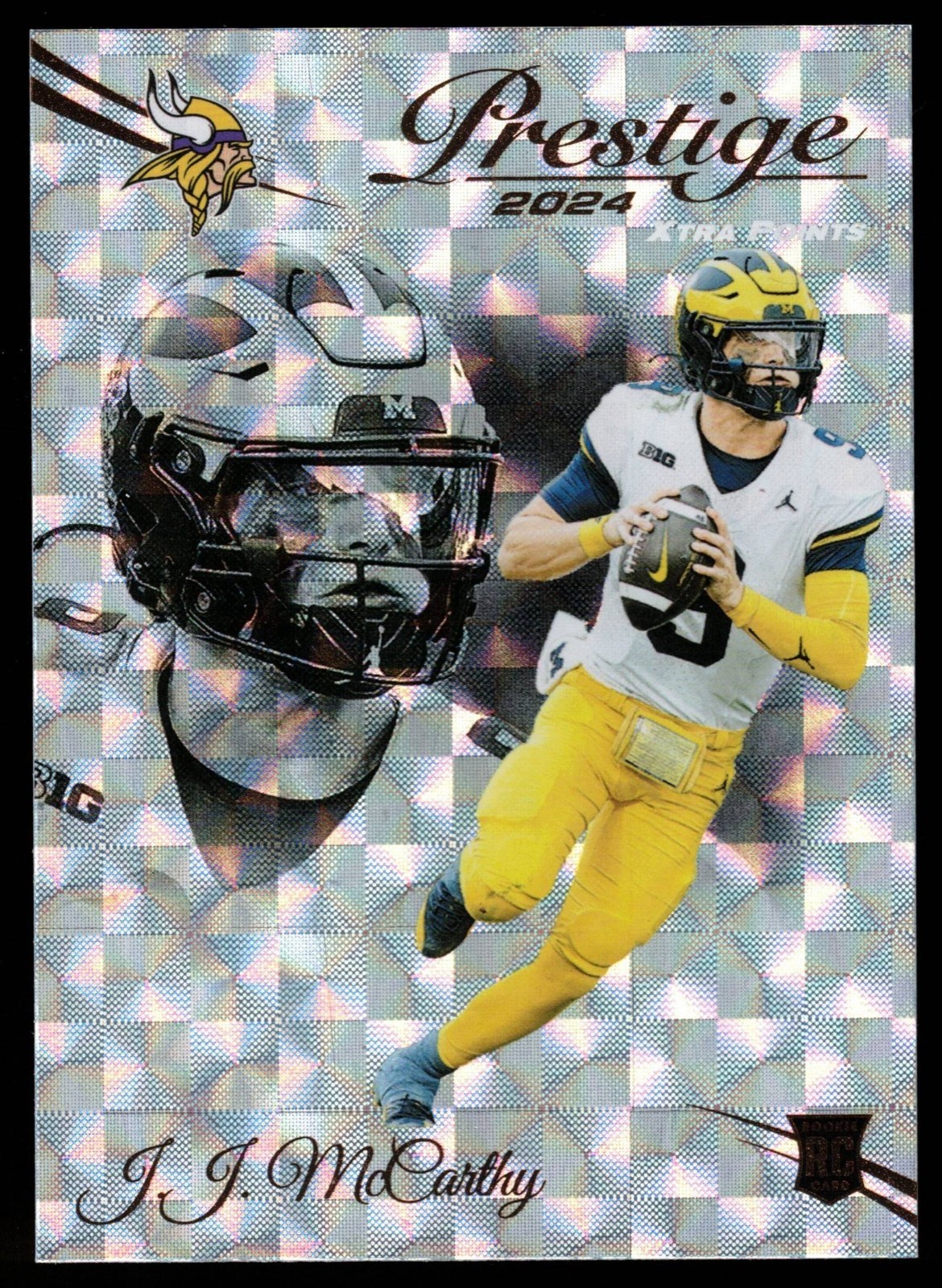 J.J. McCarthy - 2024 Panini Prestige Xtra Points Hyper #311 (RC) FREE SHIPPING!!