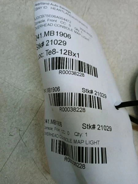 Mercedes Benz R500 2006 sedán mapa superior luz cúpula consola ligera fabricante de equipos originales usado Foto 4 de 4