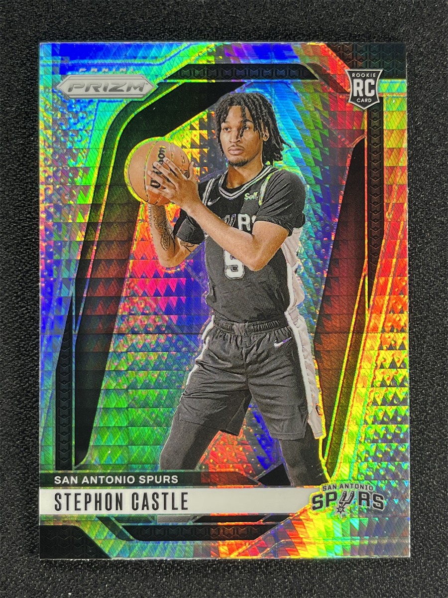 2024-25 Panini Prizm Basketball Stephon Castle #234 Hyper Prizm Rookie RC Spurs