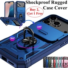 For iPhone 17 Pro Max 17 Air Heavy Duty Shockproof Phone Case Sliding Lens Cover
