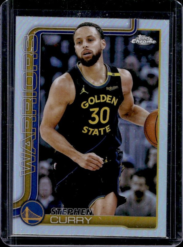 2025-26 Topps Chrome Stephen Curry Refractor #201 Warriors