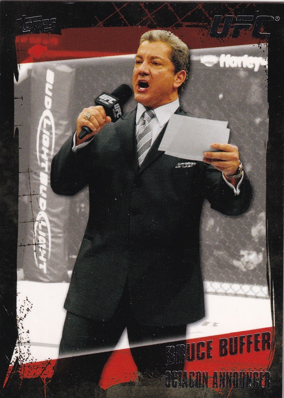 Bruce Buffer 2010 Topps UFC Card #170 Voice of the Octagon Announcer It's Time