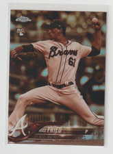 2018 Topps Chrome Max Fried Sepia Refractor Rookie Card #66. rookie card picture