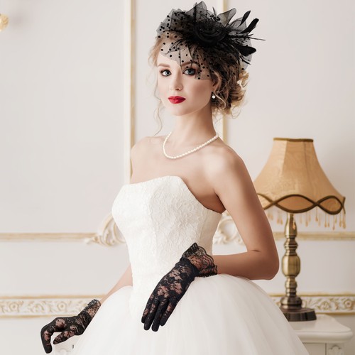 Retro Head Flower Set Party Headwear Women's Miss Fascinator Accessories - Picture 9 of 11