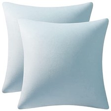 Euro Sham Covers 26x26 Light-Blue: Pack of 2 26" x 26" Pack of 2 Baby Blue