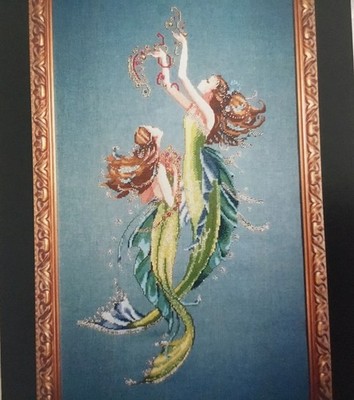 Mermaids of the Deep Blue Cross Stitch Chart Pattern by Mirabilia Designs MD85