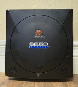 SEGA Sports Dreamcast Black Console System W/ [GDEMU] Installed Bundle Lot Read
