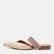 Malone Souliers Multicolor Coated Raffia Maisie Mules Size 38