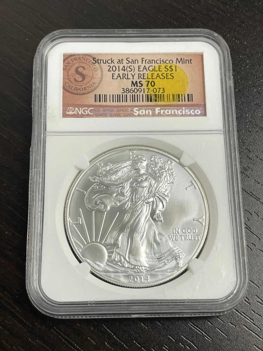 American Eagle MS 70 Graded 2014 Silver Bullion Coins for sale | eBay