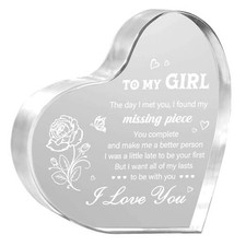 Gifts for Girlfriend, Valentines Day Gifts for Her, To My Girl Heart Shaped