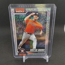2026 Topps Series 1 Celebration Hunter Brown #264 Confetti Foil Astros