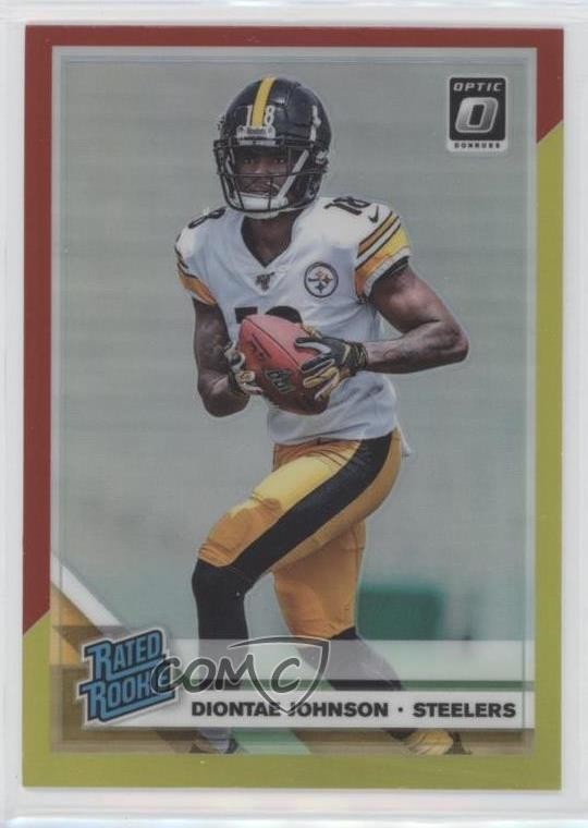 2019 Panini Donruss Optic Rated Rookie Red & Yellow Prizm Diontae Johnson o4p