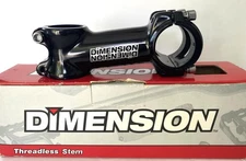 new DIMENSION threadless STEM 90mm 97° black 28.6 steerer 31.8 handlebar