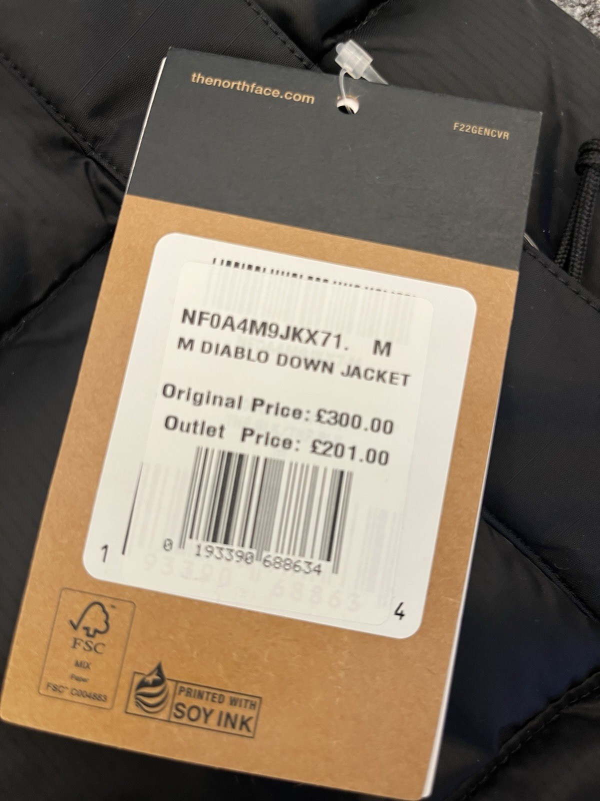 The North Face Men's Diablo Down Jacket, Size Medium, New With Tags image 10