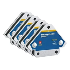 4 Pcs 3" 28 lbs Welding Magnets Strength Strong Welding Magnetic Clamps Arrow 
