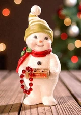 Bethany Lowe Christmas DECK THE HALLS SNOWMAN Figurine TD9079 NEW