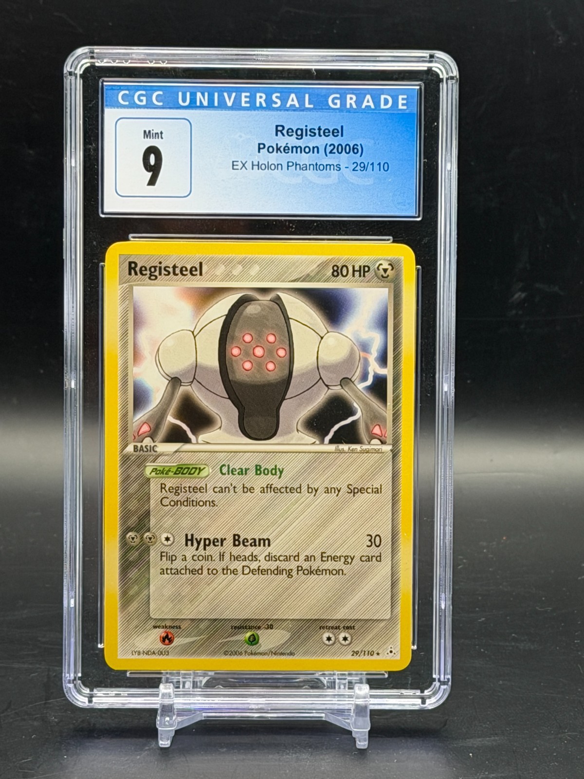 CGC 9 Mint Registeel EX Holon Phantoms Rare Pokemon 29/110